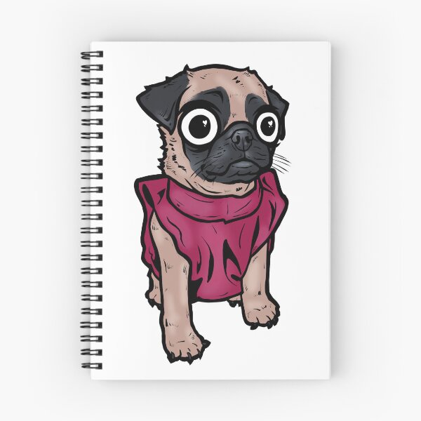 Item preview, Pug maroon shirt puppy designed and sold by turddemon.