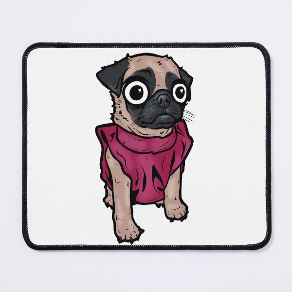 Item preview, Pug maroon shirt puppy designed and sold by turddemon.