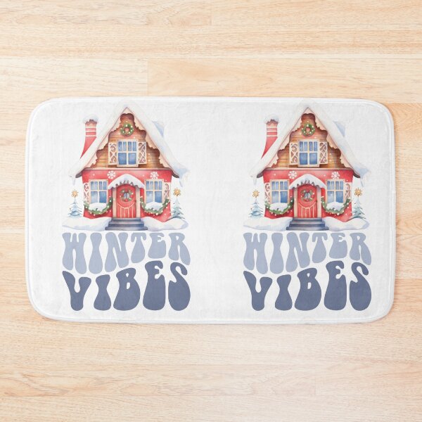 Item preview, Watercolor Winter House Christmas Winter Vibes designed and sold by ToxiCool.