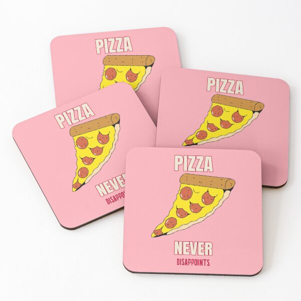 Item preview, Pizza Never Disappoints - Fun Food Illustration designed and sold by NOTRE-BONHEUR.