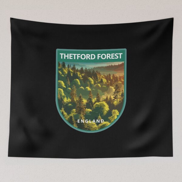 Item preview, Retro Thetford Forest Skyline in England designed and sold by MaateoDesign.