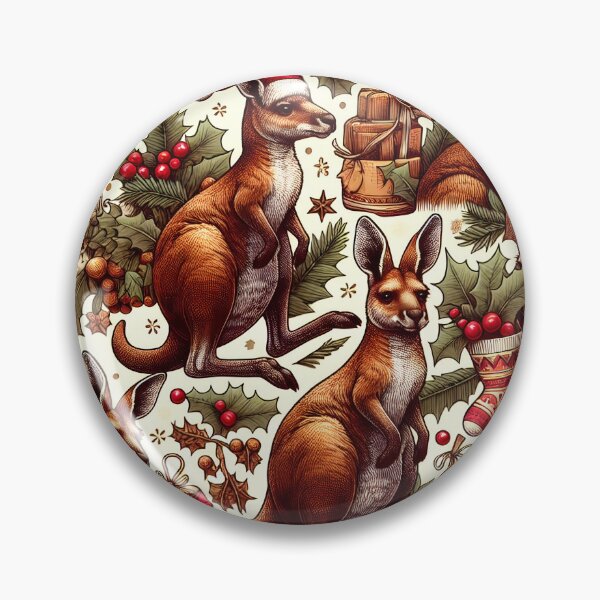 Item preview, Christmas Kangaroo Wallpaper designed and sold by Travelcases.
