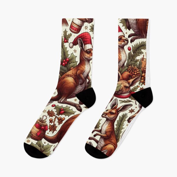 Item preview, Christmas Kangaroo Wallpaper designed and sold by Travelcases.