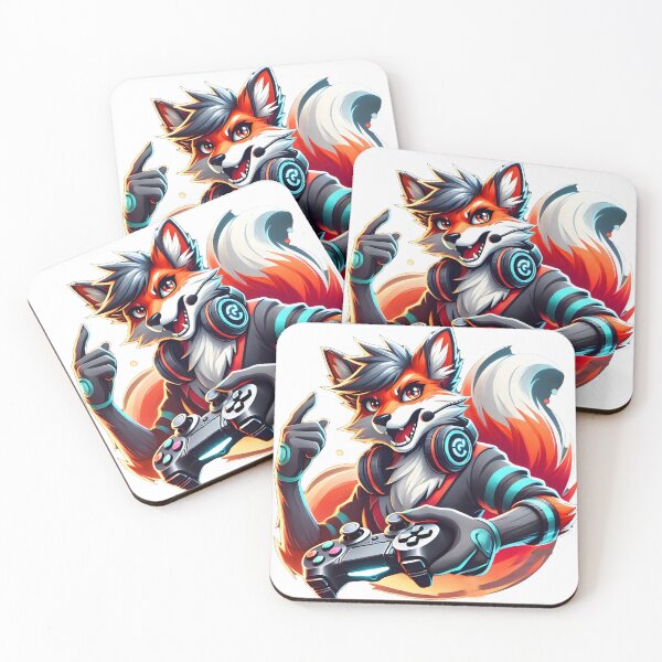 Item preview, Mascot Gaming Fox Art designed and sold by DesignHub.
