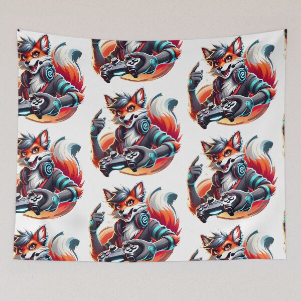 Item preview, Mascot Gaming Fox Art designed and sold by DesignHub.