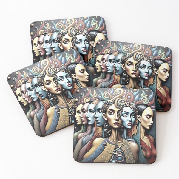 Item preview, The Many Faces of Her designed and sold by Amber-Lee-Art.