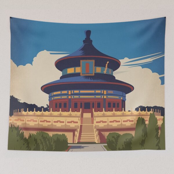 Item preview, Beijng Travel Poster designed and sold by TravelerRat.