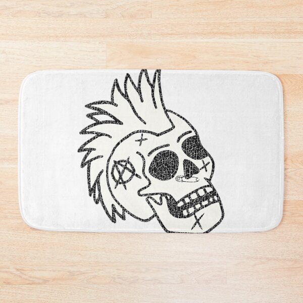 Item preview, Mohican Punk Skull T-Shirt – Distressed Anarchy Style designed and sold by paulo silveira.