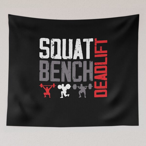 Item preview, Gym Squat Bench Deadlift Powerlift Workout Fitness designed and sold by Rahjihan.