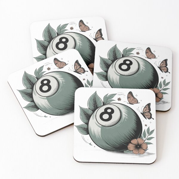 Aperçu de l'œuvre Motif floral rétro boho à 8 boules créée et vendue par homeaven.
