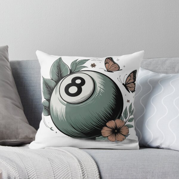 Artikelvorschau, 8 Ball Blume Retro Boho Design entworfen und verkauft von homeaven.