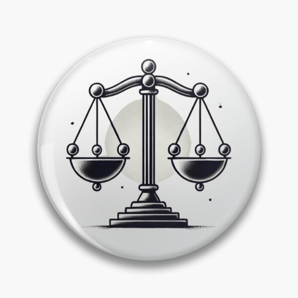 Item preview, Scales of Justice Symbol – Balance and Fairness Design designed and sold by ArtQueen777.
