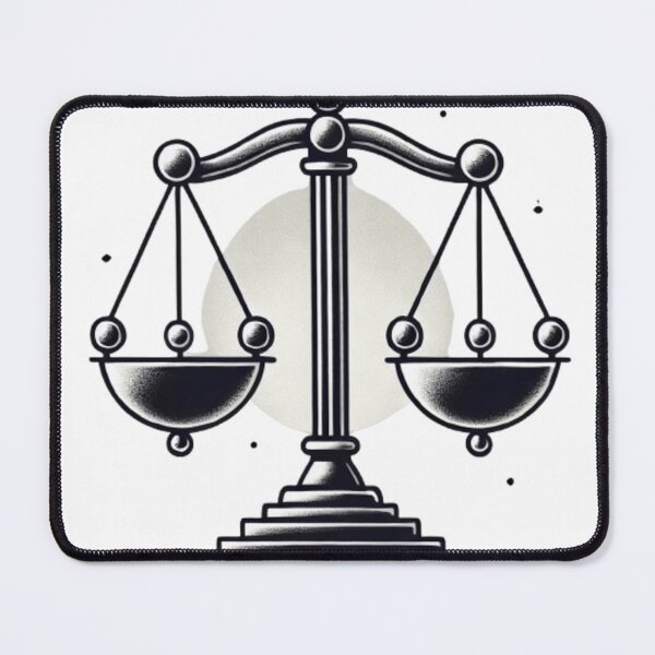 Item preview, Scales of Justice Symbol – Balance and Fairness Design designed and sold by ArtQueen777.