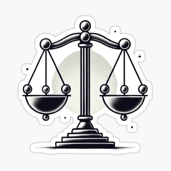 Item preview, Scales of Justice Symbol – Balance and Fairness Design designed and sold by ArtQueen777.