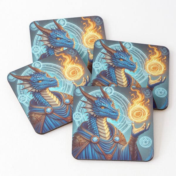 Item preview, Blue Dragonborn Sorcerer designed and sold by Johnny MeatShield.