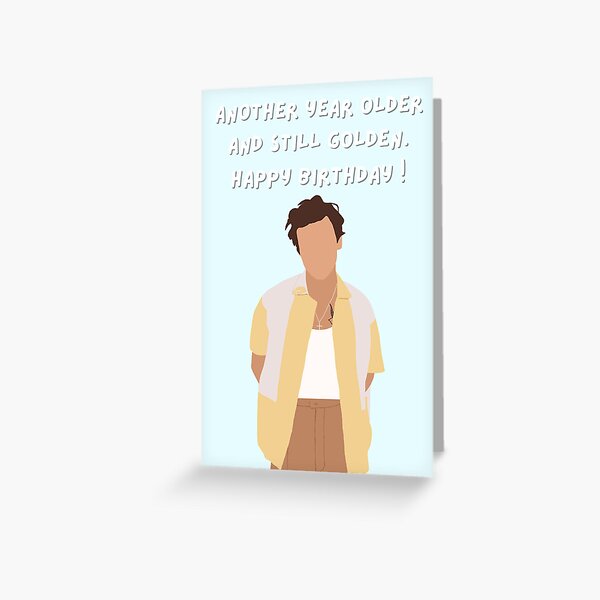 Item preview, Birthday Card, Harry Styles Birthday Card, Celeb Greeting Card, Pop Culture Card, Musician Gift Card, Handmade Card for Fans designed and sold by Ikkebech.