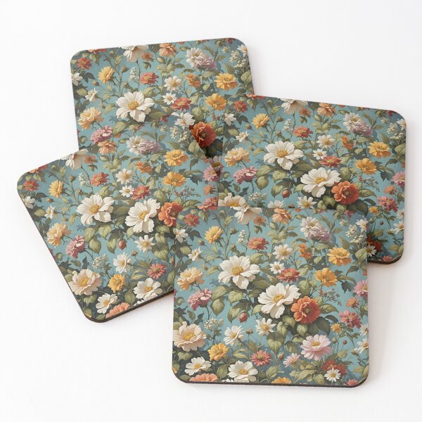 Item preview, Orange White Colorful Floral Pattern designed and sold by Rosa-Canina64.
