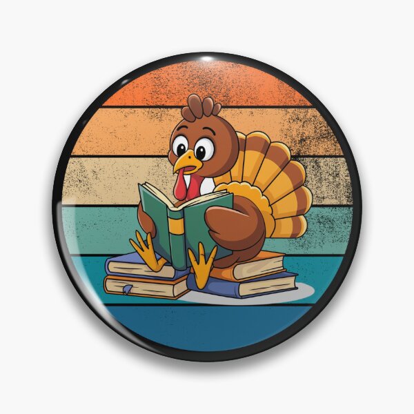 Item preview, Turkey Books Lover,  reading a book, lover of books and reading , librarian designed and sold by KolorellaS.