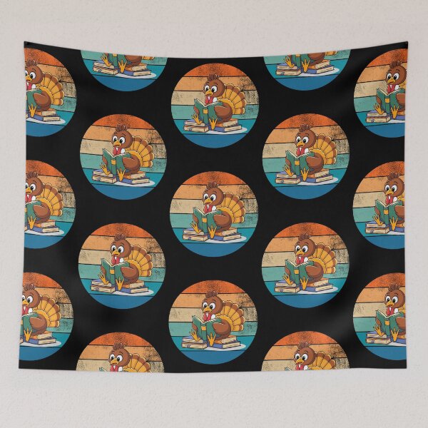Item preview, Turkey Books Lover,  reading a book, lover of books and reading , librarian designed and sold by KolorellaS.