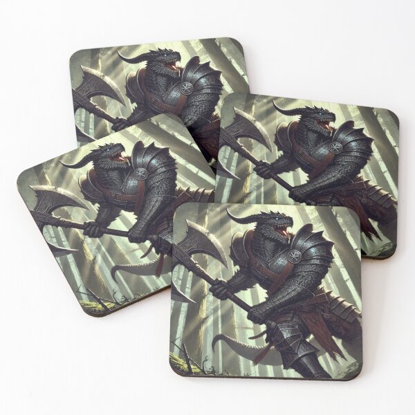 Item preview, Bárbaro Dragonborn Negro designed and sold by Johnny MeatShield.