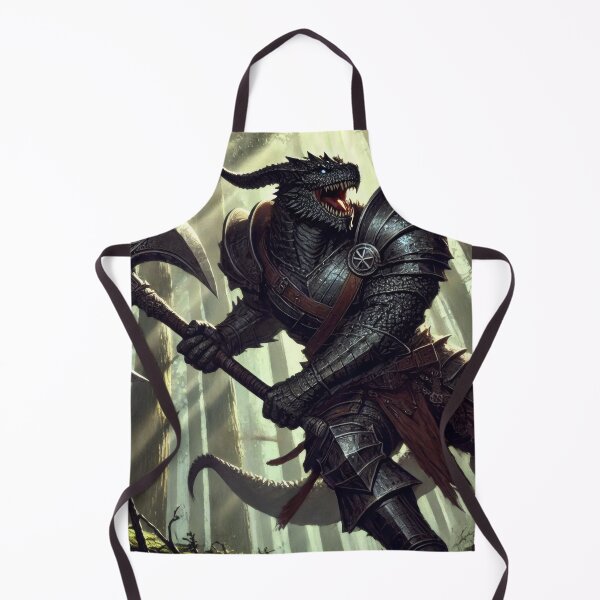 Item preview, Black Dragonborn Barbarian designed and sold by Johnny MeatShield.