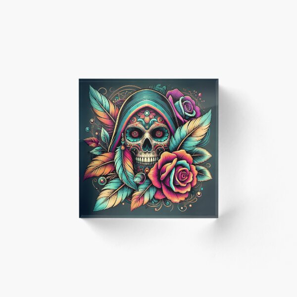 Item preview, Diseño de arte abstracto con calaveras designed and sold by DesignHub.