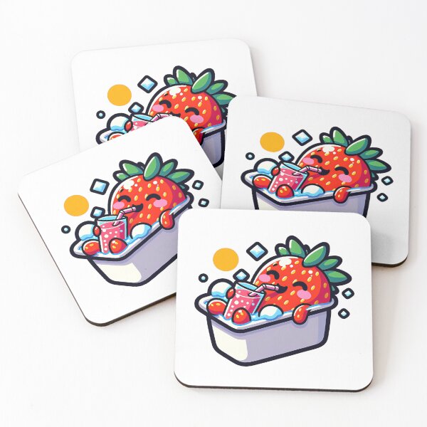 Item preview, Strawberry Sips in a Cool Ice Bath designed and sold by Olivia-Icon.