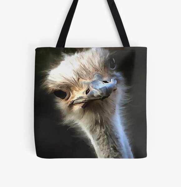 Ostrich animal Tote Bag by Caloca