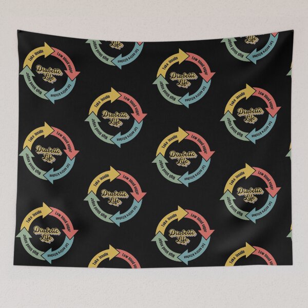 Item preview, Funny Diabetic Life Circle T1D Awareness designed and sold by TKsTees.