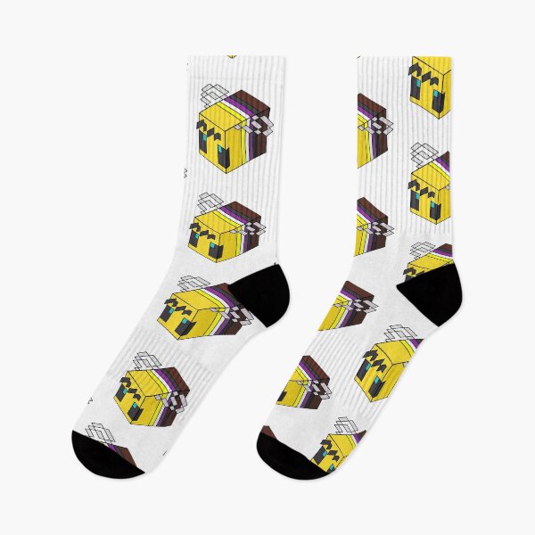Item preview, Non-binary Minecraft Bee designed and sold by Kyospherarts.