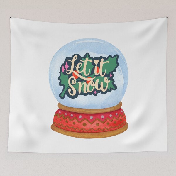 Item preview, LET IT SNOW snow globe for Christmas designed and sold by LeStudioSHB.