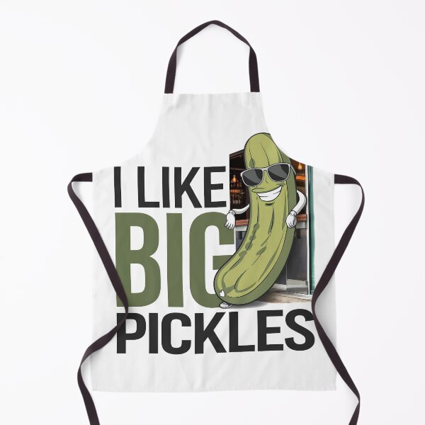 Item preview, Funny Pickle Cartoon Design | I Like Big Pickles Humorous Art designed and sold by WarFX Designs.