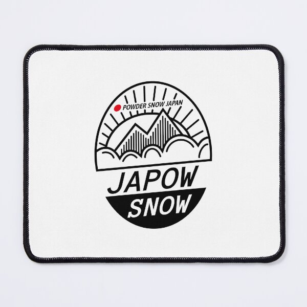 Item preview, Powder Snow Japan Japow 01 Black | Snowboard Snowboarding Decal | Hokkaido Niseko Nagano Hakuba designed and sold by PawaPotto.