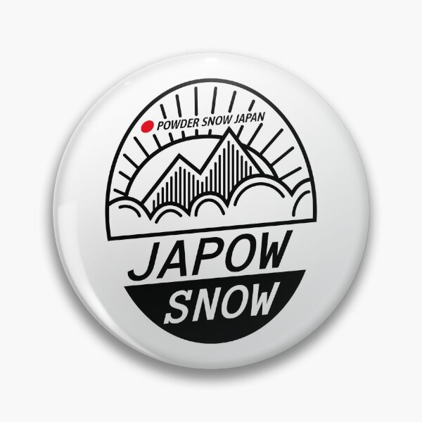 Item preview, Powder Snow Japan Japow 01 Black | Snowboard Snowboarding Decal | Hokkaido Niseko Nagano Hakuba designed and sold by PawaPotto.