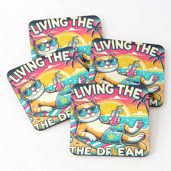 Item preview, Cat At the Beach Art designed and sold by DesignHub.
