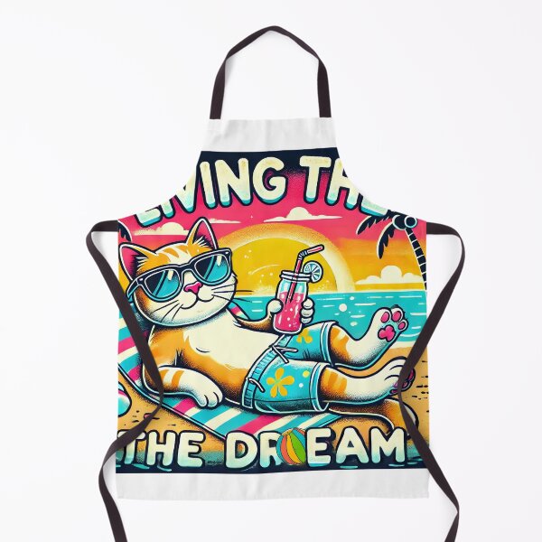 Item preview, Cat At the Beach Art designed and sold by DesignHub.