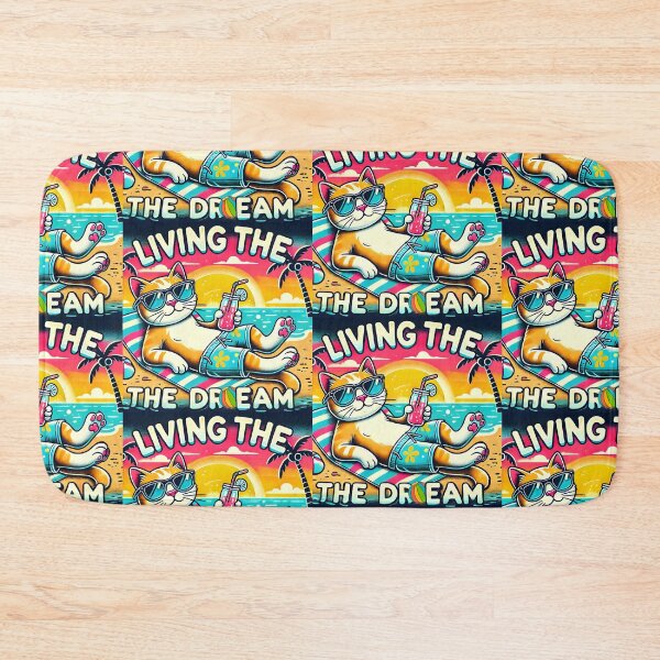Item preview, Cat At the Beach Art designed and sold by DesignHub.