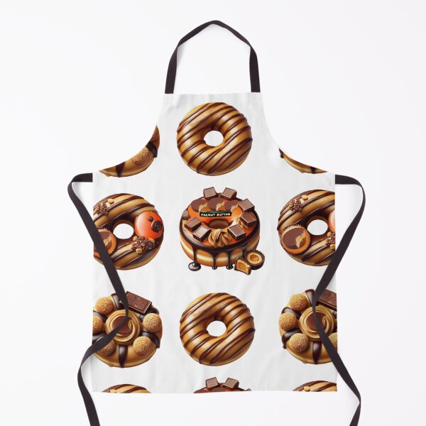 Item preview, PEANUT BUTTER CUP CANDY CHOCOLATE GLAZED DONUTS STICKER SET #4 designed and sold by Arts4U.