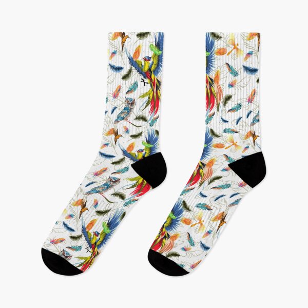 Item preview,  "Colorful Birds and Feathers" designed and sold by Graphollio-shop.