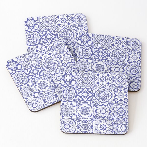 Item preview, Blue Moroccan Tile Pattern designed and sold by inspirationzgal.