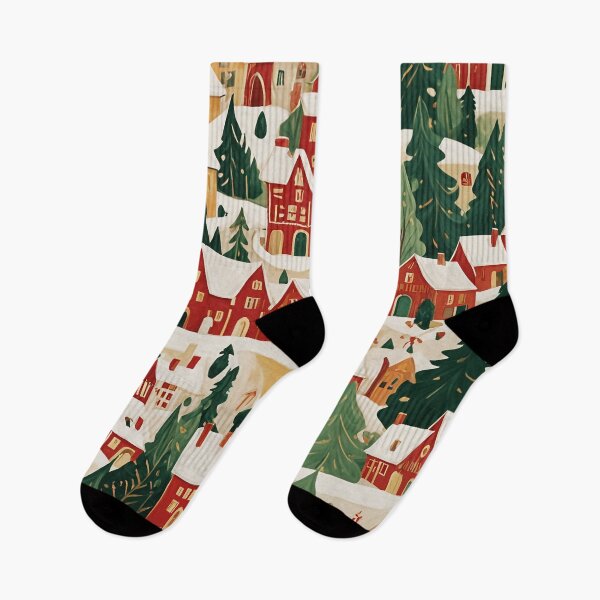 Item preview, Holiday Village in Abstract designed and sold by Lizetteh.