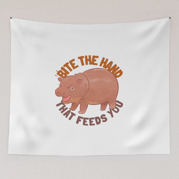 Item preview, Moo Deng Bite The Hand That Feeds You designed and sold by PalaceArt.