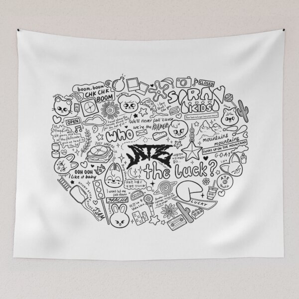 Item preview, Stray kids ATE doodle (lineart version) designed and sold by Thevampywolf.