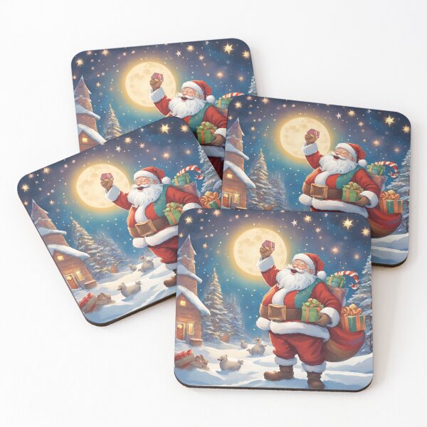Item preview, Santa Claus delivering his presents designed and sold by Lilou13Magasin.