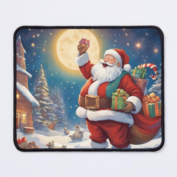 Item preview, Santa Claus delivering his presents designed and sold by Lilou13Magasin.