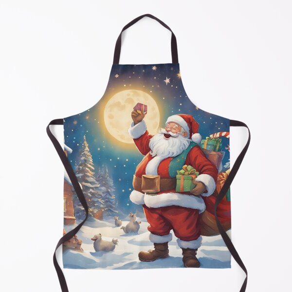 Item preview, Santa Claus delivering his presents designed and sold by Lilou13Magasin.