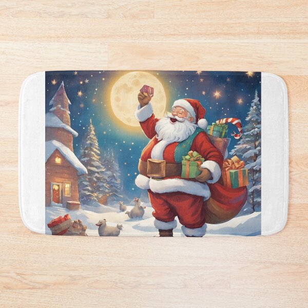 Item preview, Santa Claus delivering his presents designed and sold by Lilou13Magasin.
