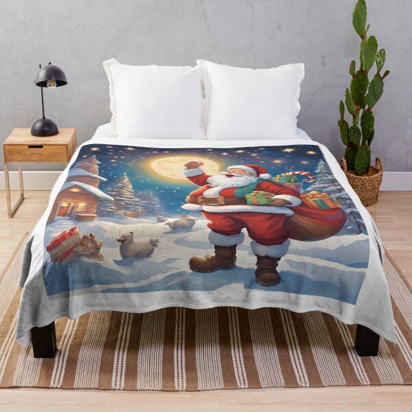 Item preview, Santa Claus delivering his presents designed and sold by Lilou13Magasin.