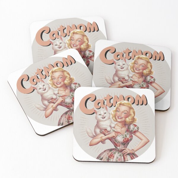 Item preview, Vintage Cat Mom White Cat Graphic designed and sold by OliviiaBee.
