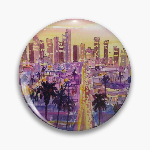 Item preview, Driving LA to Glowing Downtown Los Angeles Skyline designed and sold by artshop77.